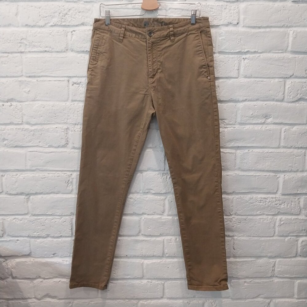 Vuori Pants Mens 32x29 Tan Brown Chinos Slim Performance Stretch Casual V433
